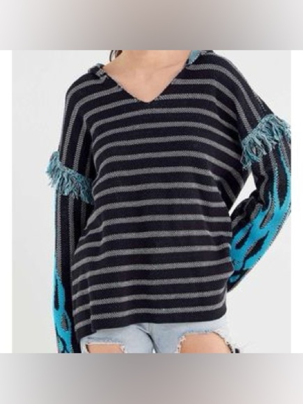 URBAN OUTFITTERS SOFT CHUNKY 2 TONE SWEATER
